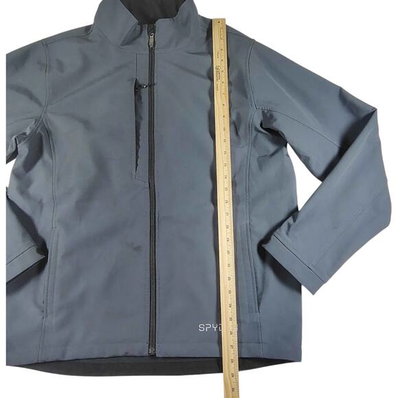Spyder - Hike Ski Men's Fleece Lined Soft Shell Ski Jacket Gray - Size: Large - Picture 3 of 12